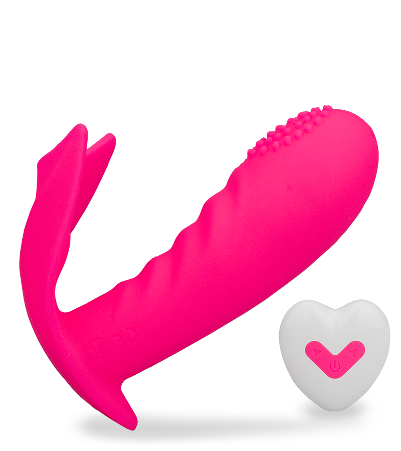 Ferngesteuerter Vibro-Slip mit genopptem Innendildo