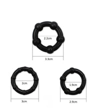 Laden Sie das Bild in den Galerie-Viewer, Penisring-Set 3-teilig