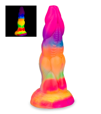 Phosphoreszierender Fantasy-Dildo mit Saugnapf Chimäre