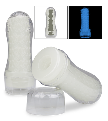 Phosphoreszierender Masturbator mit Noppen Lumino