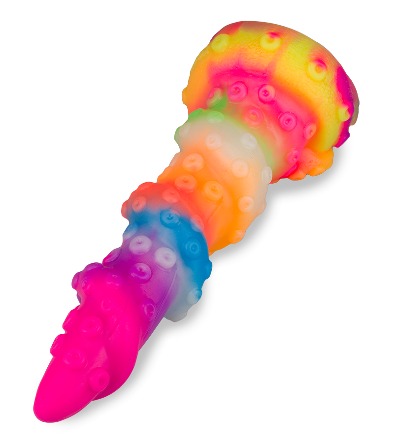 Phosphoreszierender Tentakel-Dildo mit Saugnapf Cthulhu