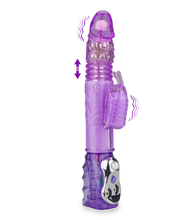 Laden Sie das Bild in den Galerie-Viewer, Pinker XL-Rabbit-Vibrator Butterfly mit Stoßfunktion