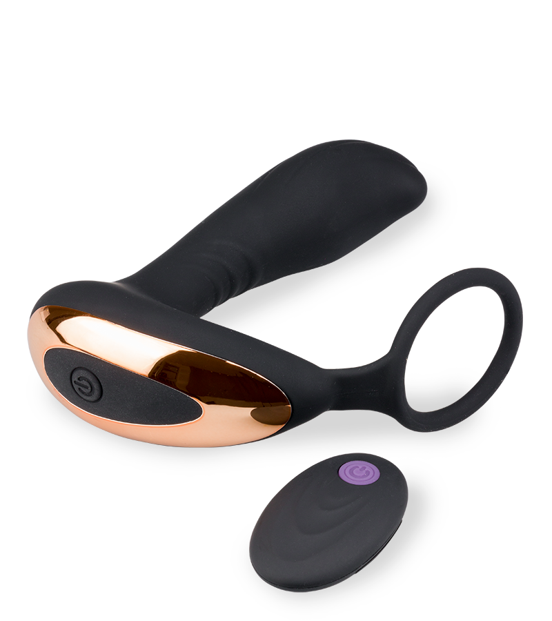 Prostatavibrator mit Penisring 7 Modi