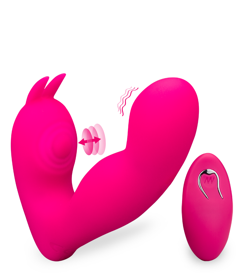 Pulsierender und vibrierender Klitoris- und G-Punkt-Stimulator