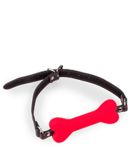 Laden Sie das Bild in den Galerie-Viewer, Puppy-Play-Knebel Knochen aus Silikon 12,3 cm