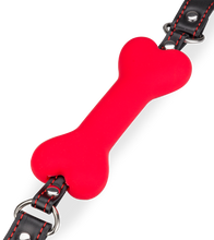 Laden Sie das Bild in den Galerie-Viewer, Puppy-Play-Knebel Knochen aus Silikon 12,3 cm