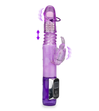 Laden Sie das Bild in den Galerie-Viewer, Rabbit-Vibrator Butterfly mit Stoß- und Rotationsfunktion