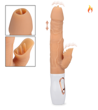 Laden Sie das Bild in den Galerie-Viewer, Rabbit-Vibrator mit Heizfunktion und 7 Modi Satisfaction