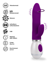 Laden Sie das Bild in den Galerie-Viewer, Rabbit-Vibrator mit Rotation Viva