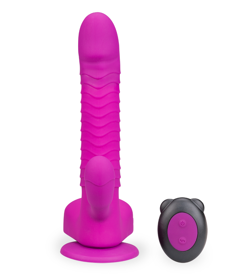 Rabbit-Vibrator mit Saugnapf
