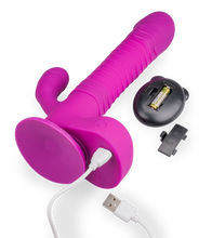 Laden Sie das Bild in den Galerie-Viewer, Rabbit-Vibrator mit Saugnapf