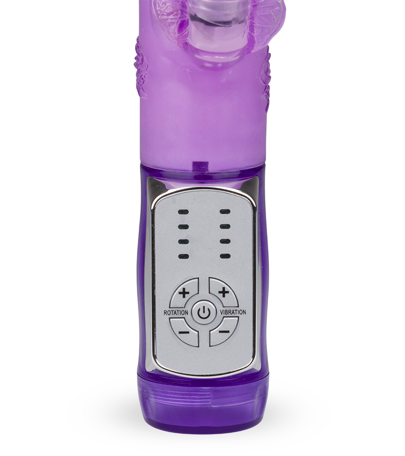 Rabbit-Vibrator mit Stoßfunktion Butterfly Prince