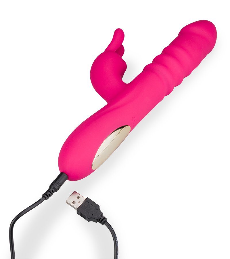 Rabbit-Vibrator mit Stoßfunktion Love Zone