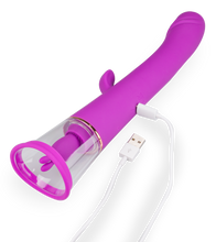 Laden Sie das Bild in den Galerie-Viewer, Rabbit-Vibrator mit Vagina-Pumpe Fine