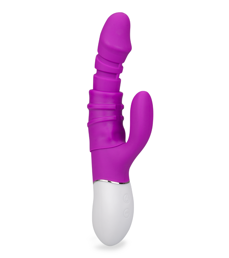 Rabbit-Vibrator mit Vorhaut Connie