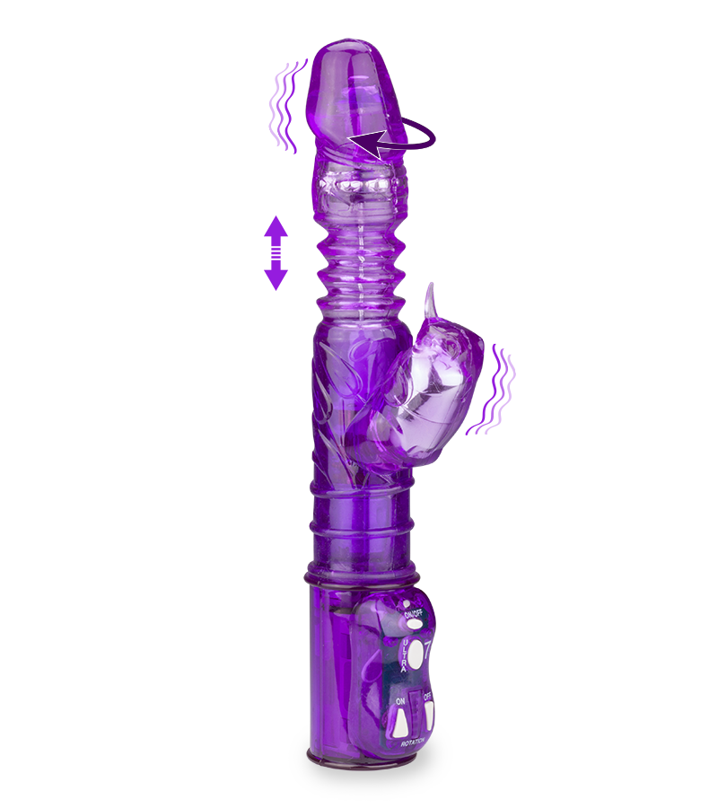 Rabbit-Vibrator Tickles Up &amp; Down