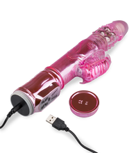 Laden Sie das Bild in den Galerie-Viewer, Rabbit-Vibrator XXL Deluxe mit USB und Stoßfunktion