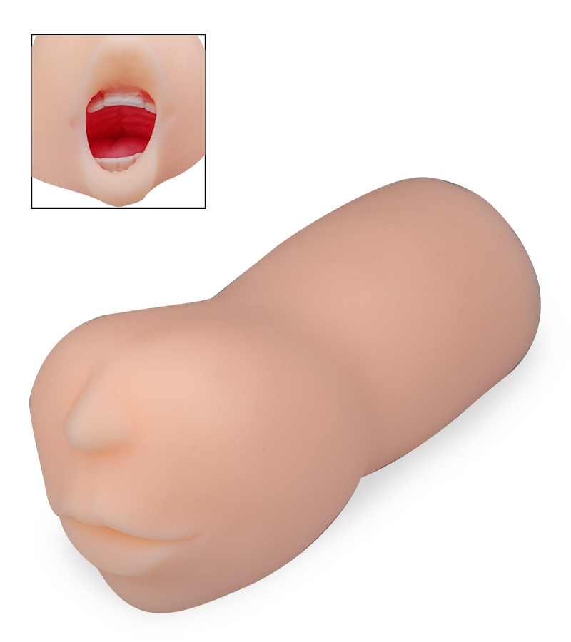 Realistischer Blowjob-Masturbator mit Zunge und Zähnen Rita