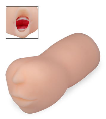 Realistischer Blowjob-Masturbator mit Zunge und Zähnen Rita