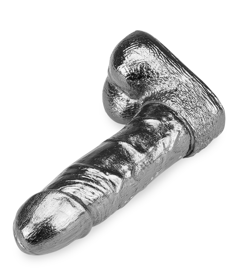 Realistischer Dildo aus Metall Rocky