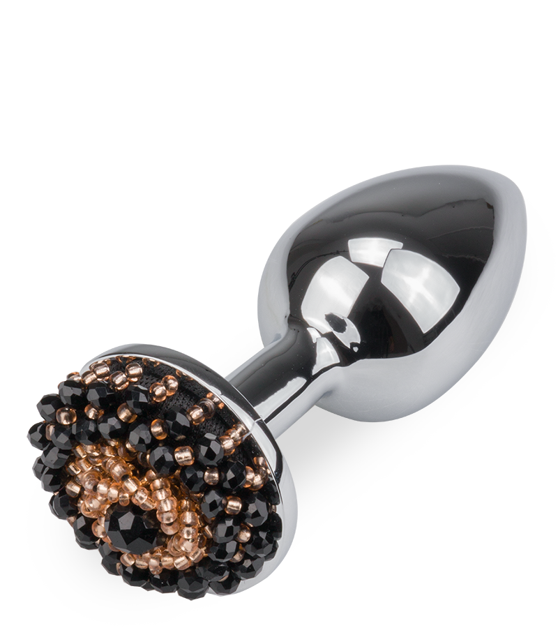 Rosebud-Analplug mit Perlen