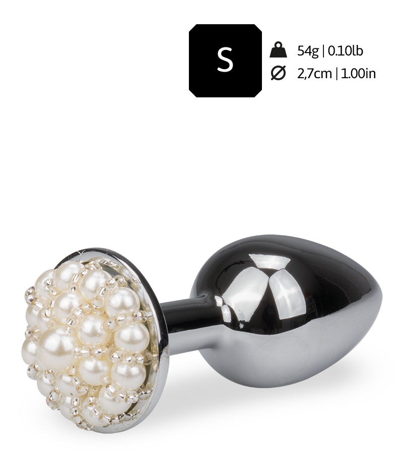 Rosebud-Analplug mit Perlen