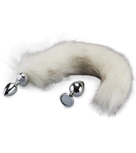 Laden Sie das Bild in den Galerie-Viewer, Rosebud-Plug im Doppelpack mit Magnet-Fuchsschwanz