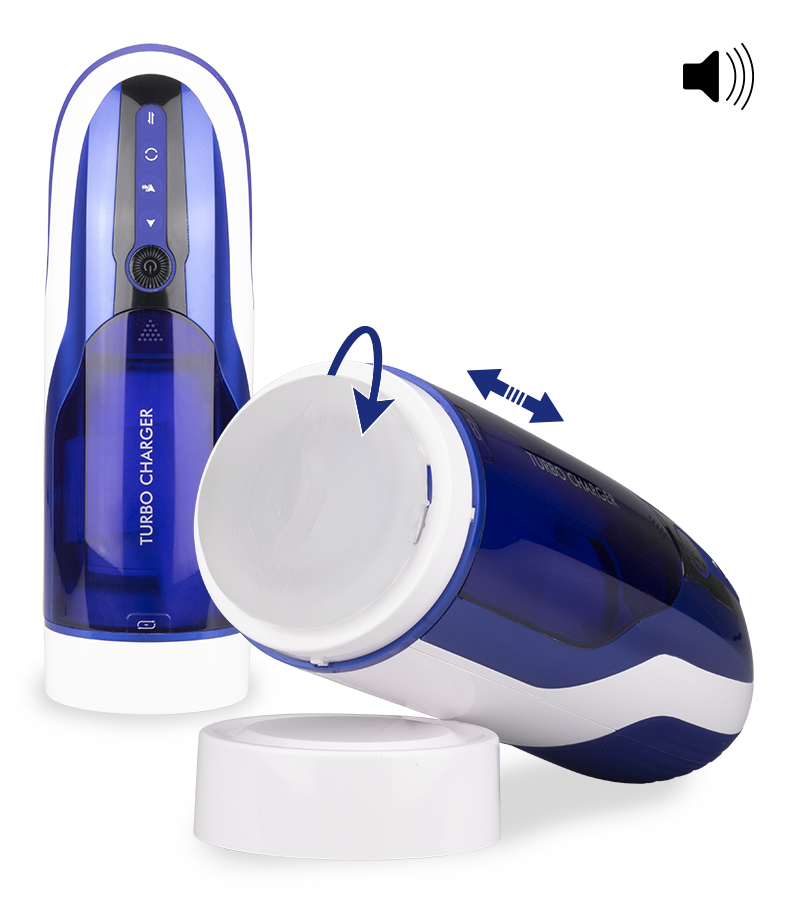 Rotationsmasturbator mit Stoßfunktion Turbo Tsunami