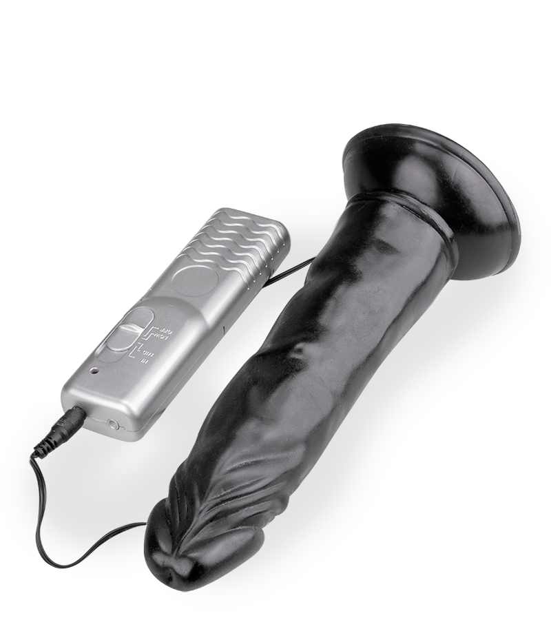 Rundes aufblasbares Sexkissen mit Dildovibrator Crazy Rider
