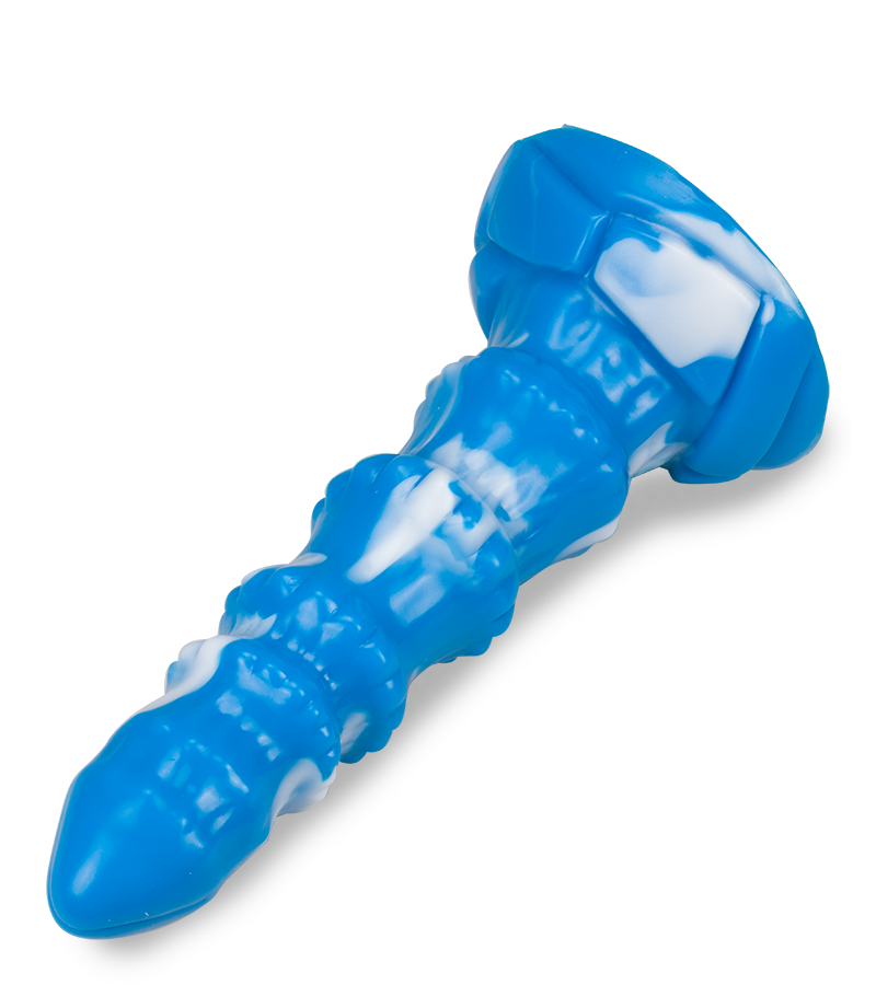 Saugnapf-Dildo Weißer Tiger