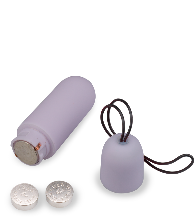 Schmales Vibroei in XS mit Funkfernbedienung