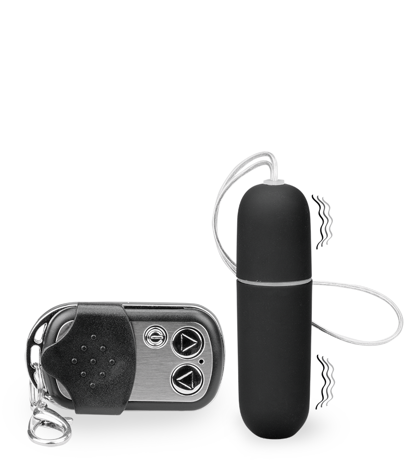 Schmales Vibroei in XS mit Funkfernbedienung