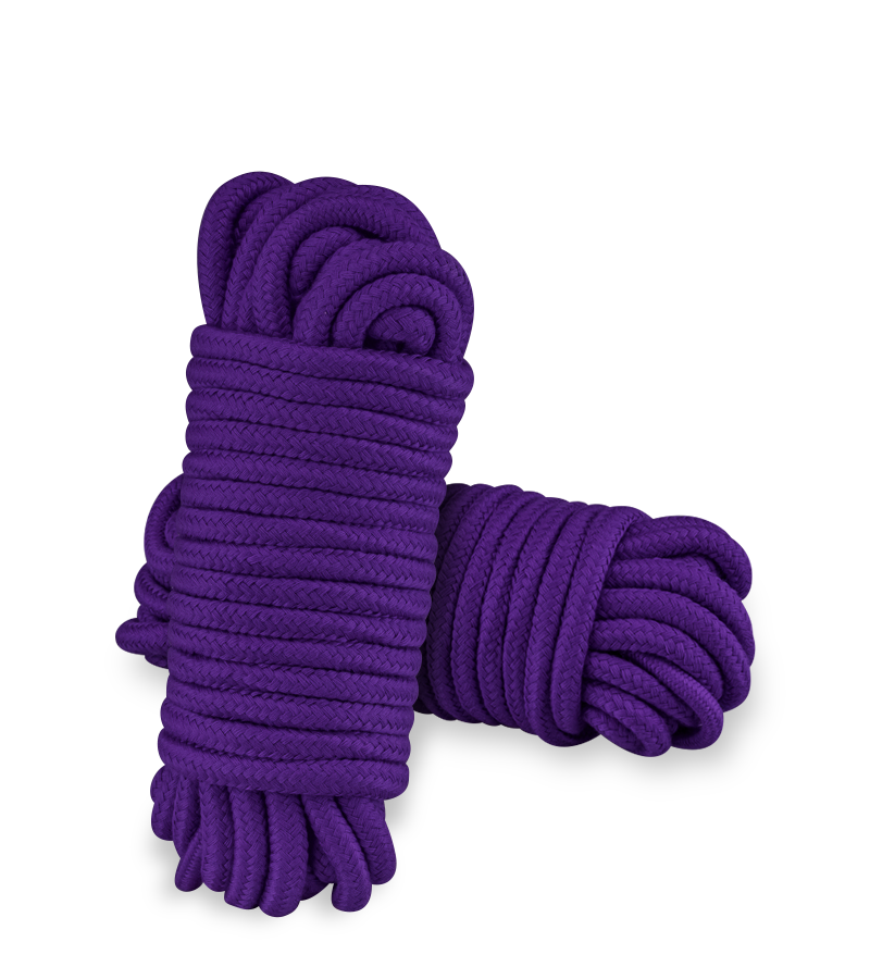 Schwarzes Bondageseil, 10 m