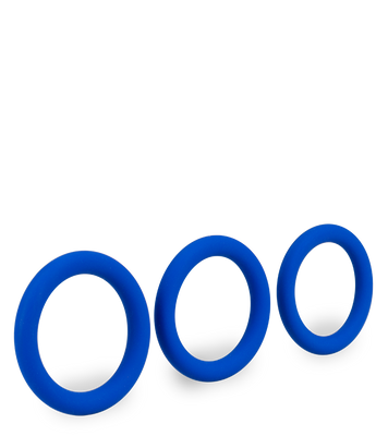 Set aus 3 Penisringen aus medizinischem Silikon Raven