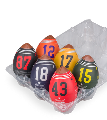 Set aus 6 Masturbationseiern Rugby Lover