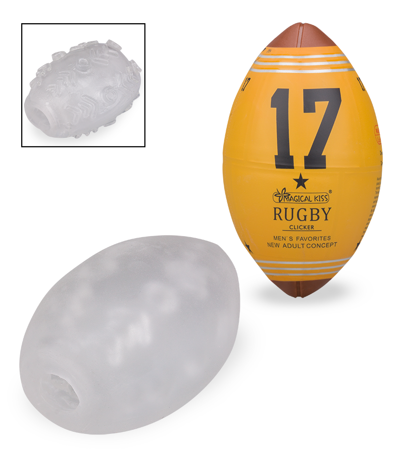 Set aus 6 Masturbationseiern Rugby Lover