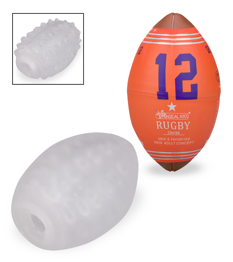 Set aus 6 Masturbationseiern Rugby Lover