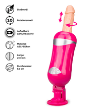 Laden Sie das Bild in den Galerie-Viewer, Sexmaschine mit Naturdildo Extreme