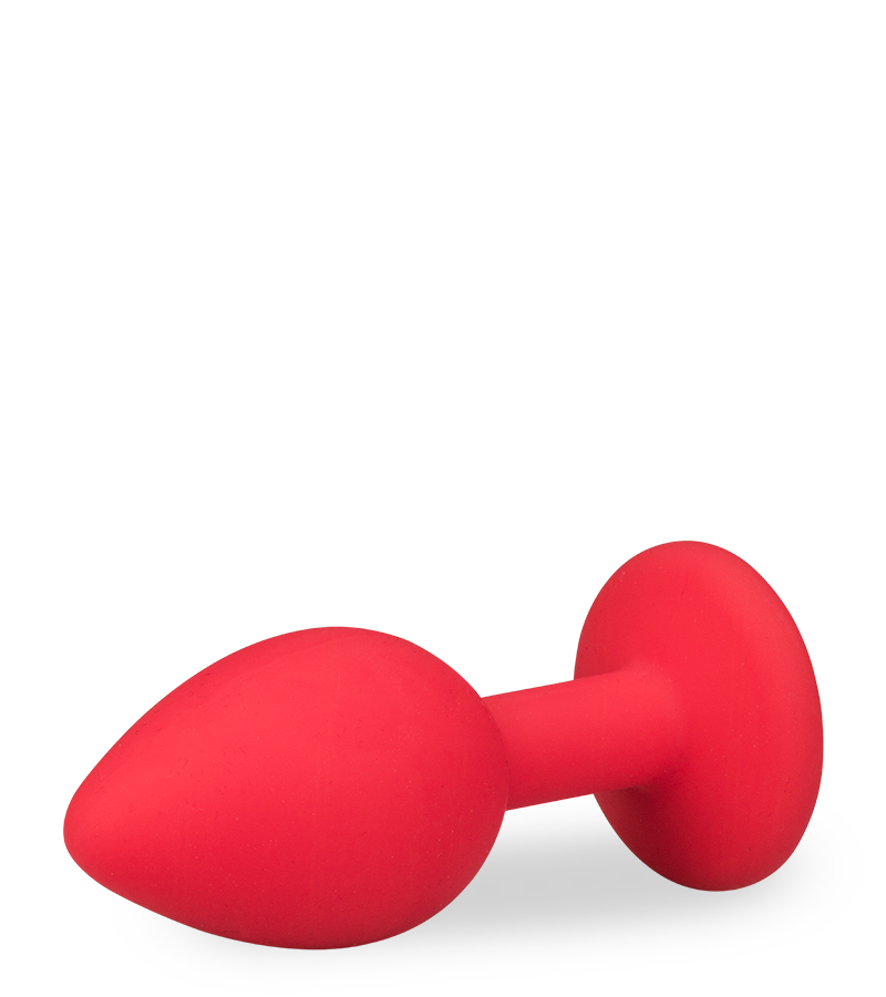 Silikon-Analschmuck mit Schmuckstein – 4 Farben