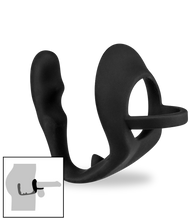 Laden Sie das Bild in den Galerie-Viewer, Silikon-Prostatastimulator mit Penisring
