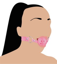 Laden Sie das Bild in den Galerie-Viewer, SM-Ballknebel mit Luftlöchern