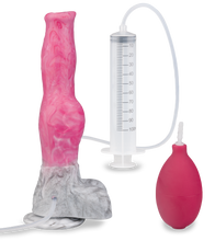 Laden Sie das Bild in den Galerie-Viewer, Spritzdildo mit Saugnapf Dobermann