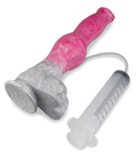 Laden Sie das Bild in den Galerie-Viewer, Spritzdildo mit Saugnapf Dobermann