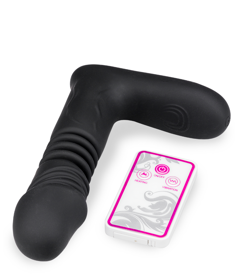 Stoßdildo mit Vibration und Heizung