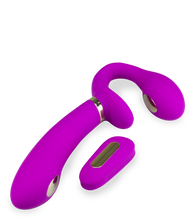 Laden Sie das Bild in den Galerie-Viewer, Strapless Strapon mit Vibration und Estim Authority