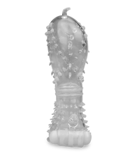 Laden Sie das Bild in den Galerie-Viewer, Transparente Penishülle mit Noppen &amp; Vibration