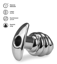 Laden Sie das Bild in den Galerie-Viewer, Tunnel-Plug aus Edelstahl Hollow