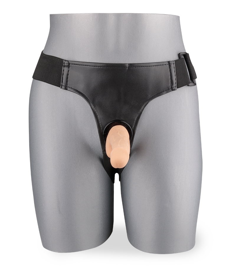 Umschnaller mit zwei kleinen Analdildos