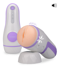 Laden Sie das Bild in den Galerie-Viewer, Vagina-Stoßmasturbator mit Super-Sucker-Airbag