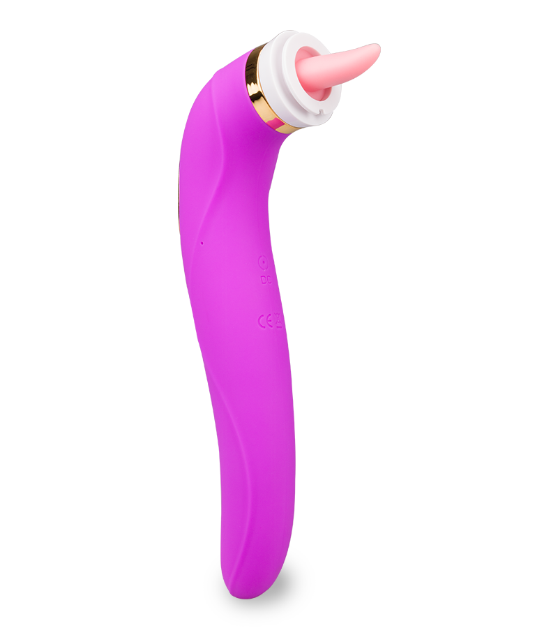 Vaginapumpe mit Zunge und Vibrator Destiny